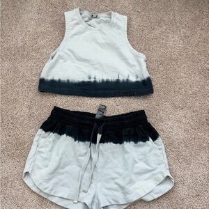 All Saints Blue tie dye matching set